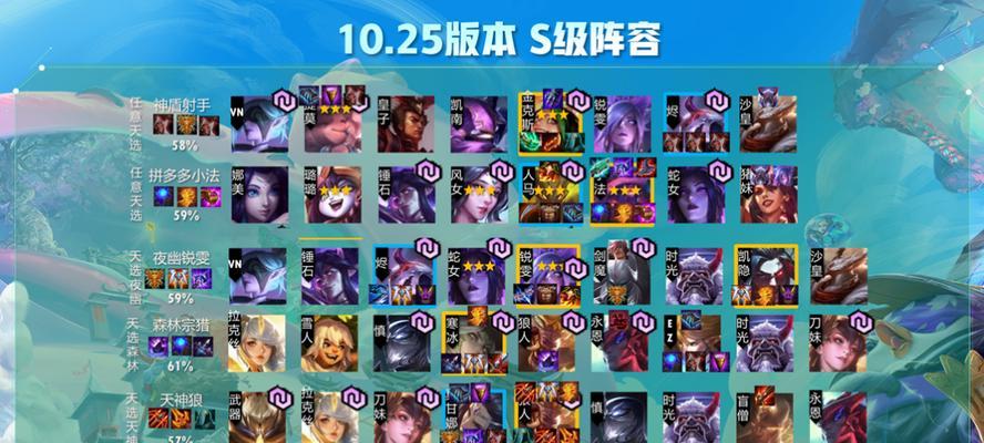 云顶之弈1022月神耀刺阵容（压制敌方的月神耀刺阵容）