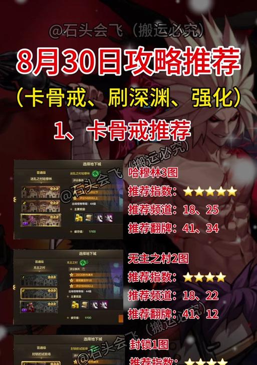 手游地下城中哪个频道深渊爆率最高？如何选择高爆率频道？